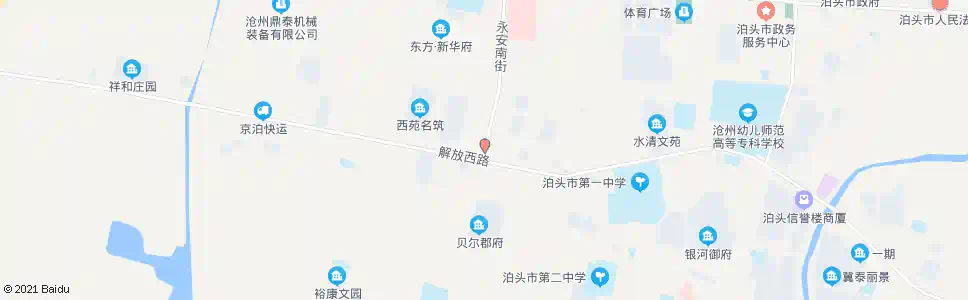 沧州解放路口_公交站地图_沧州公交_妙搜公交查询2025