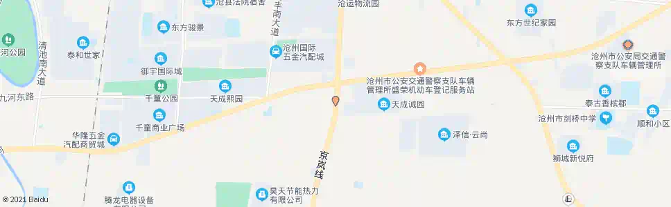沧州荣官屯东村口_公交站地图_沧州公交_妙搜公交查询2025