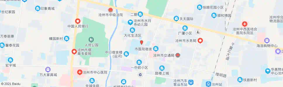 沧州花园小区_公交站地图_沧州公交_妙搜公交查询2025