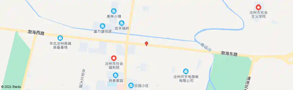 沧州韩家场北路口_公交站地图_沧州公交_妙搜公交查询2025