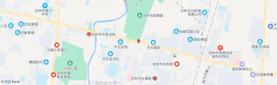 沧州永济路口(清池北大道)_公交站地图_沧州公交_妙搜公交查询2025