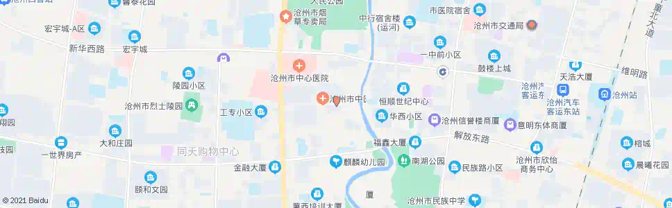 沧州市体检中心_公交站地图_沧州公交_妙搜公交查询2025