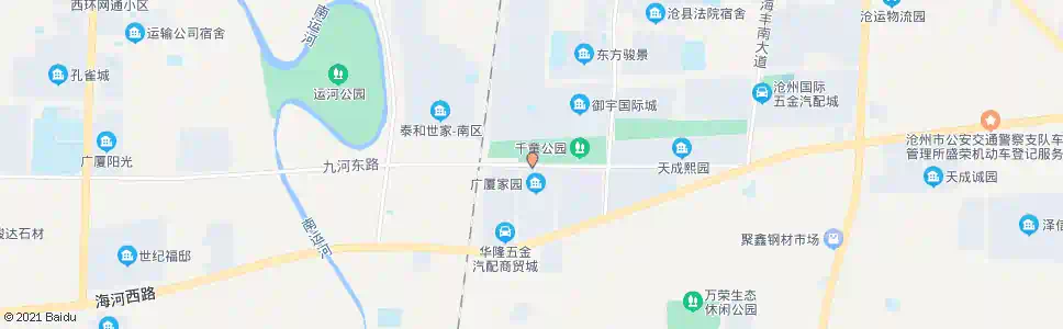 沧州广厦家园_公交站地图_沧州公交_妙搜公交查询2025