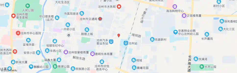 沧州北个体_公交站地图_沧州公交_妙搜公交查询2025