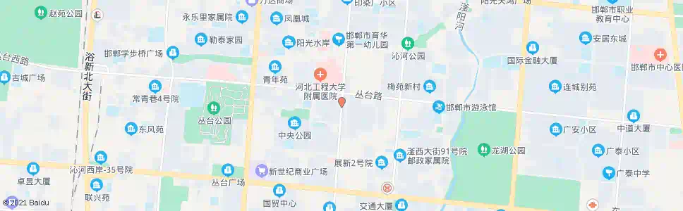 邯郸站前大街丛台路口_公交站地图_邯郸公交_妙搜公交查询2025