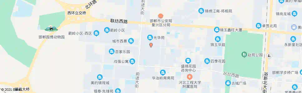邯郸光华苑小区南门_公交站地图_邯郸公交_妙搜公交查询2025