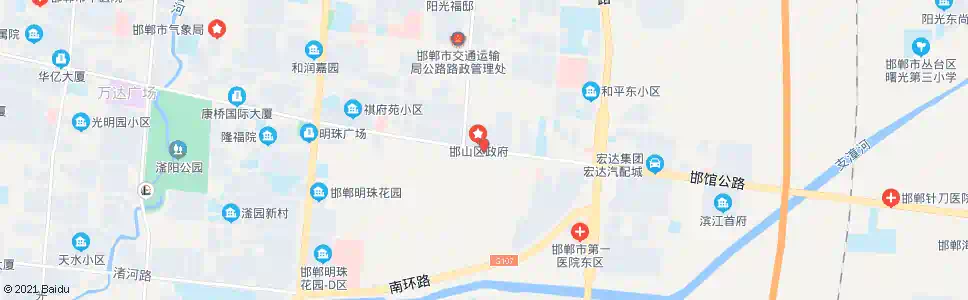 邯郸邯山区政府_公交站地图_邯郸公交_妙搜公交查询2025