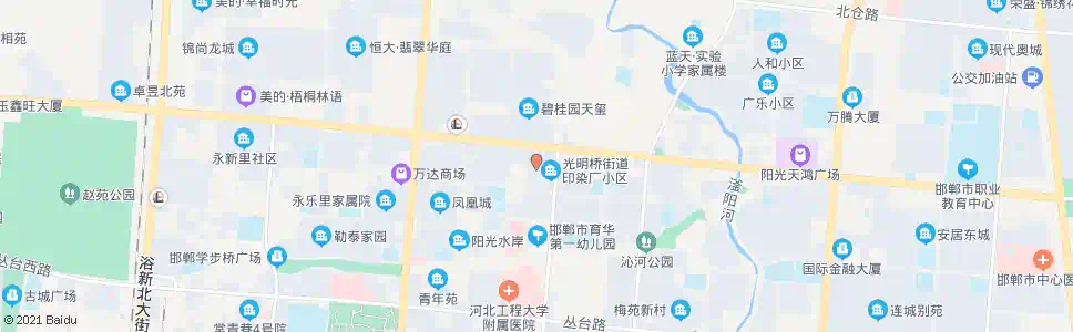 邯郸印染厂家属院_公交站地图_邯郸公交_妙搜公交查询2025