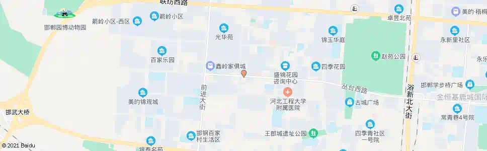 邯郸丛台西路光华街口_公交站地图_邯郸公交_妙搜公交查询2025