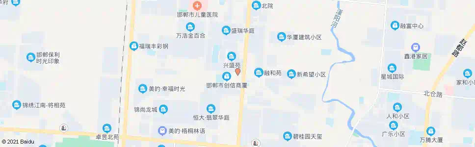 邯郸北仓路中华街口_公交站地图_邯郸公交_妙搜公交查询2025