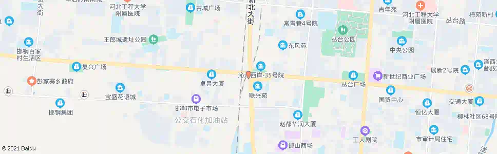 邯郸丛台区中医院_公交站地图_邯郸公交_妙搜公交查询2025