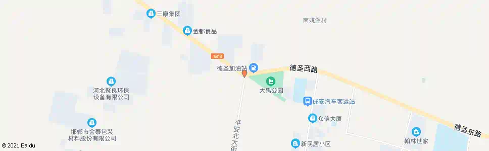 邯郸凤凰路平安街口_公交站地图_邯郸公交_妙搜公交查询2025