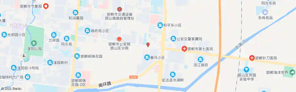 邯郸邯郸武警支队_公交站地图_邯郸公交_妙搜公交查询2025
