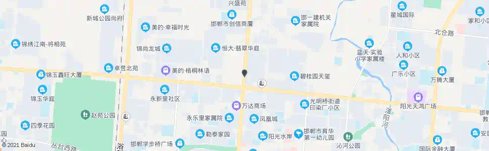 邯郸中华大街联纺路口_公交站地图_邯郸公交_妙搜公交查询2025