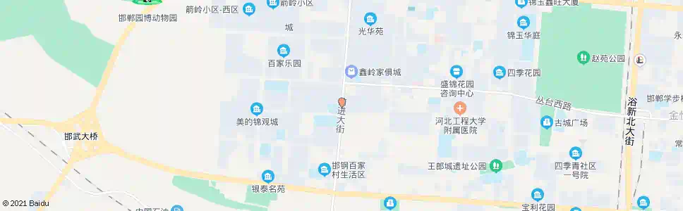 邯郸百家村五区_公交站地图_邯郸公交_妙搜公交查询2025