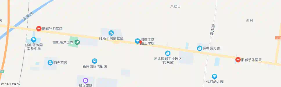 邯郸鹏城驾校_公交站地图_邯郸公交_妙搜公交查询2025