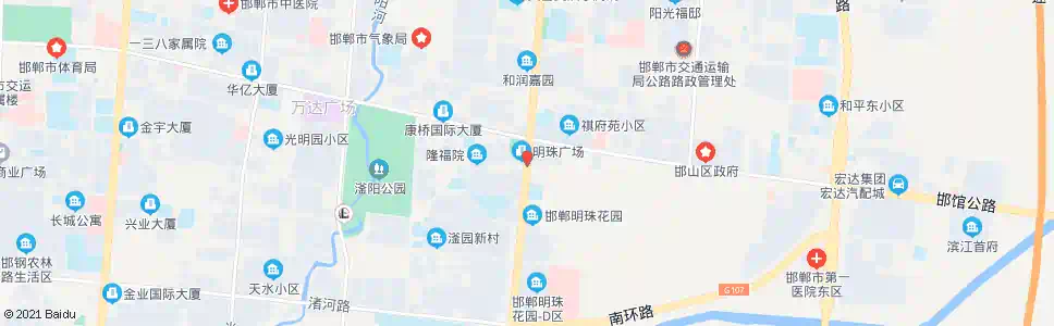 邯郸滏东大街陵园路口_公交站地图_邯郸公交_妙搜公交查询2025