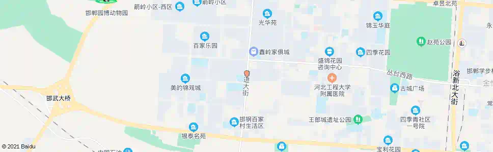 邯郸百家村五区东门_公交站地图_邯郸公交_妙搜公交查询2025