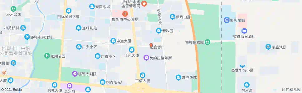 邯郸丛台路东环街口_公交站地图_邯郸公交_妙搜公交查询2025