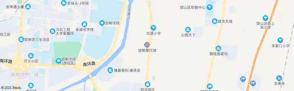 邯郸摩托车大世界_公交站地图_邯郸公交_妙搜公交查询2025