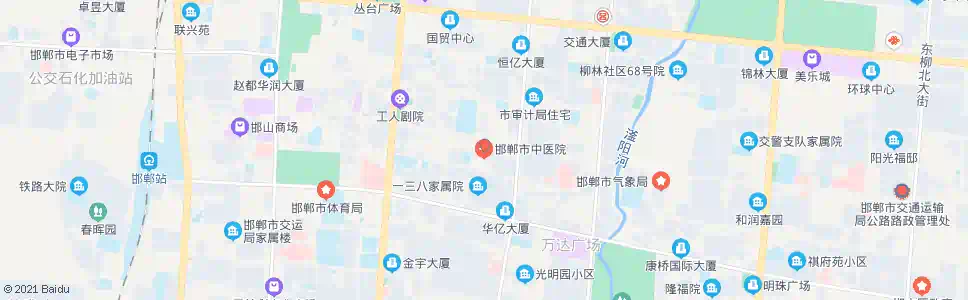 邯郸中西医结合医院_公交站地图_邯郸公交_妙搜公交查询2025