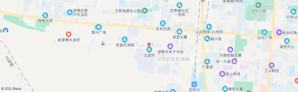 邯郸邯钢化肥厂家属院_公交站地图_邯郸公交_妙搜公交查询2025