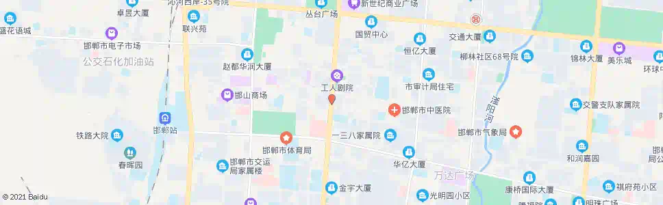 邯郸中华街和平路口_公交站地图_邯郸公交_妙搜公交查询2025