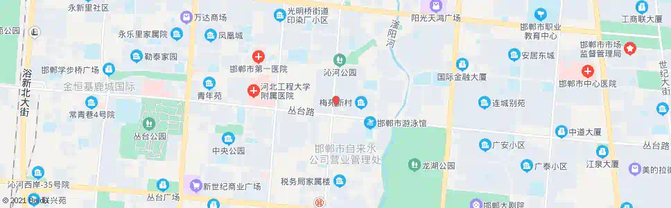 邯郸中煤医院_公交站地图_邯郸公交_妙搜公交查询2025