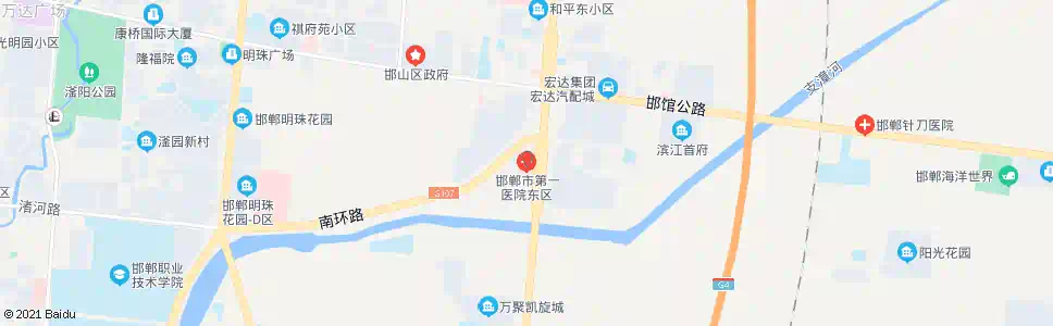 邯郸市第一医院东区_公交站地图_邯郸公交_妙搜公交查询2025