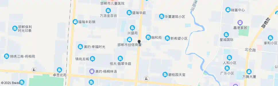 邯郸中华大街北仓路口_公交站地图_邯郸公交_妙搜公交查询2025