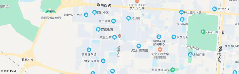 邯郸百家村五区(鑫岭家具城)_公交站地图_邯郸公交_妙搜公交查询2025