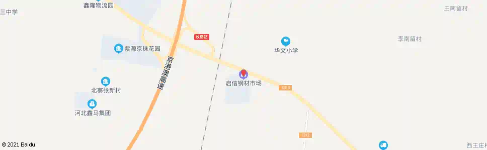 邯郸启信钢材市场_公交站地图_邯郸公交_妙搜公交查询2025