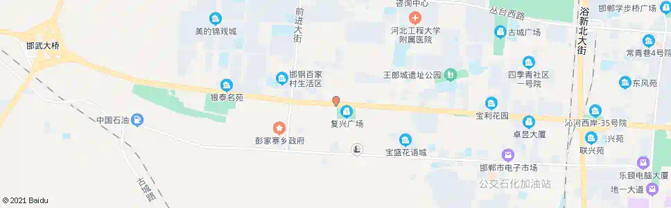 邯郸王郎新村_公交站地图_邯郸公交_妙搜公交查询2025