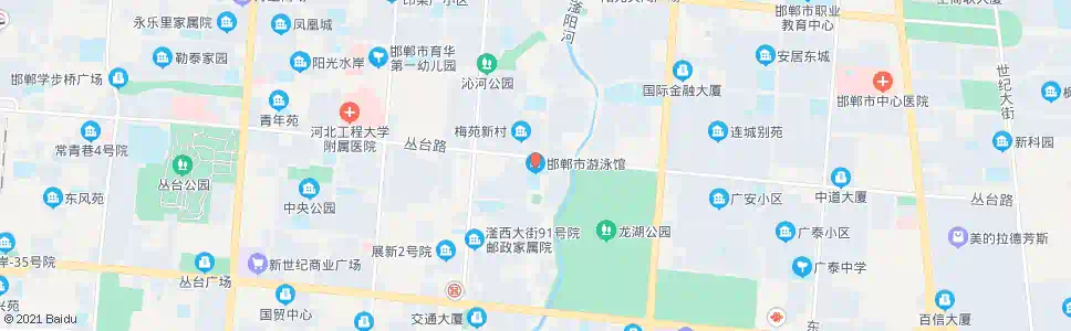 邯郸市游泳馆_公交站地图_邯郸公交_妙搜公交查询2025