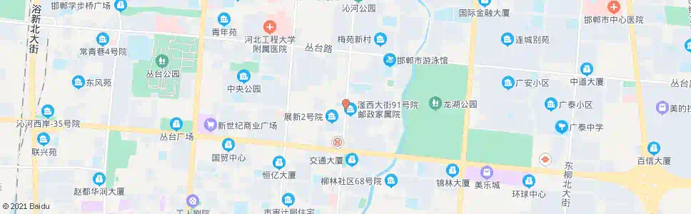 邯郸滏河大街展览路口_公交站地图_邯郸公交_妙搜公交查询2025