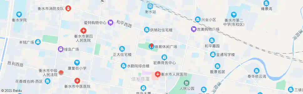 衡水休闲广场南_公交站地图_衡水公交_妙搜公交查询2025