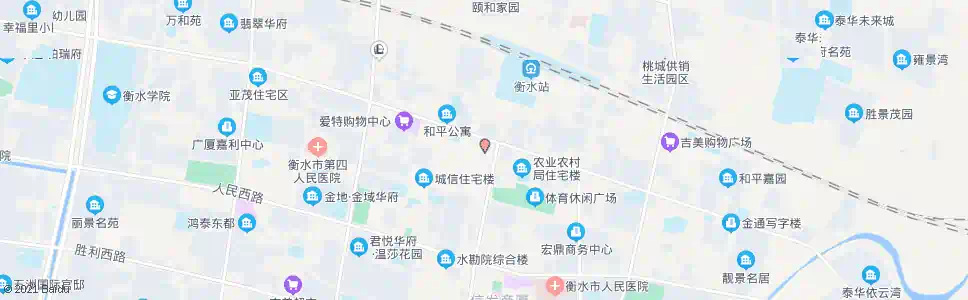 衡水中心街和平路口_公交站地图_衡水公交_妙搜公交查询2025