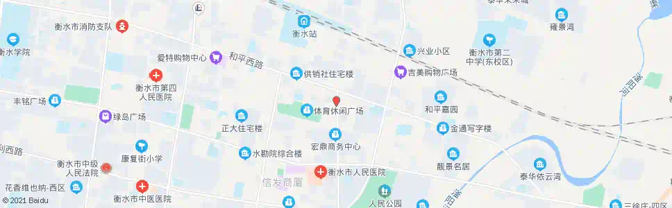 衡水休闲广场东_公交站地图_衡水公交_妙搜公交查询2025