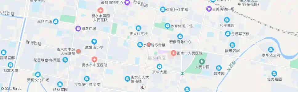 衡水中心街人民路口_公交站地图_衡水公交_妙搜公交查询2025