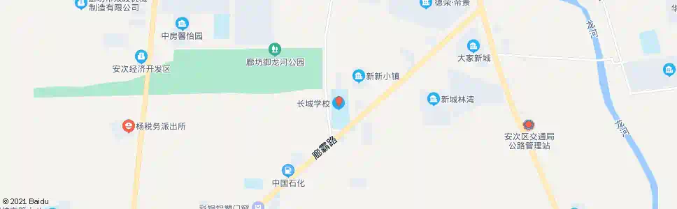 廊坊长城学校_公交站地图_廊坊公交_妙搜公交查询2025