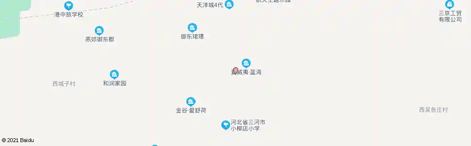 廊坊夏威夷蓝湾_公交站地图_廊坊公交_妙搜公交查询2025