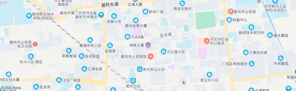 廊坊明珠大厦_公交站地图_廊坊公交_妙搜公交查询2025