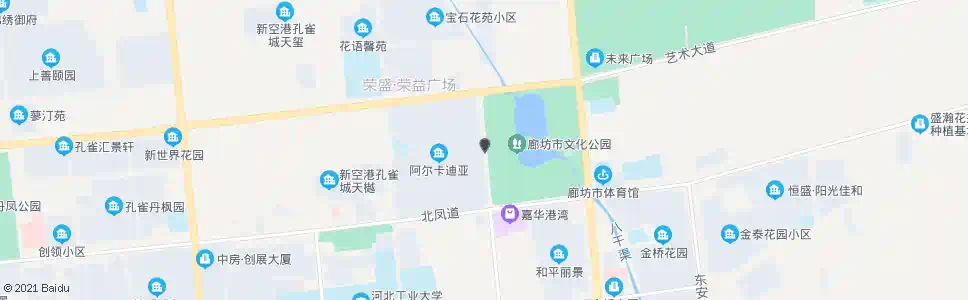廊坊艺术中心西口_公交站地图_廊坊公交_妙搜公交查询2025