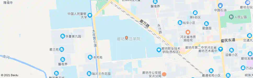 廊坊师范学院_公交站地图_廊坊公交_妙搜公交查询2025