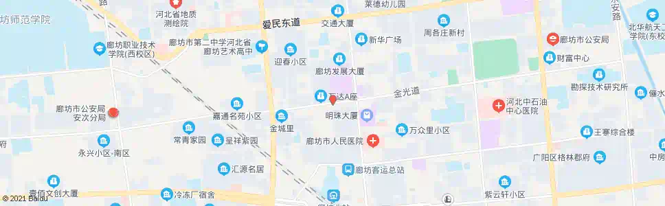 廊坊万达广场南门_公交站地图_廊坊公交_妙搜公交查询2025