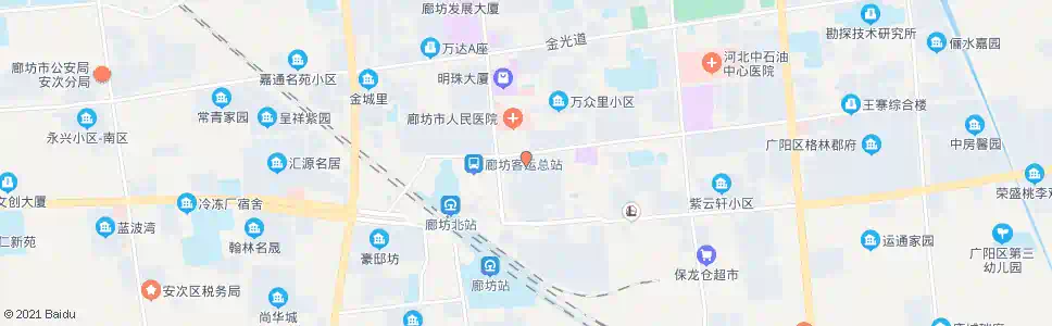 廊坊第四小学_公交站地图_廊坊公交_妙搜公交查询2025