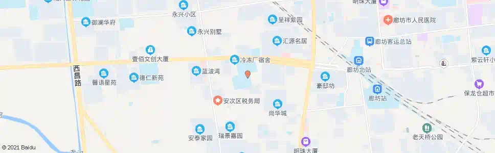 廊坊第二中学_公交站地图_廊坊公交_妙搜公交查询2025