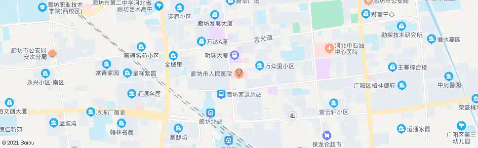 廊坊市医院_公交站地图_廊坊公交_妙搜公交查询2025