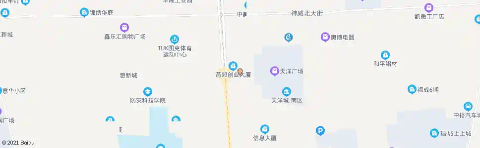廊坊燕郊富地广场_公交站地图_廊坊公交_妙搜公交查询2025