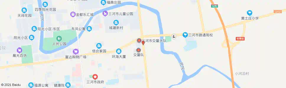 廊坊交警大队东_公交站地图_廊坊公交_妙搜公交查询2025